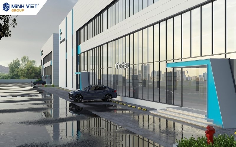Showroom kết hợp văn phòng tại dự án Phú Thịnh Phát mặt tiền Quốc lộ 18